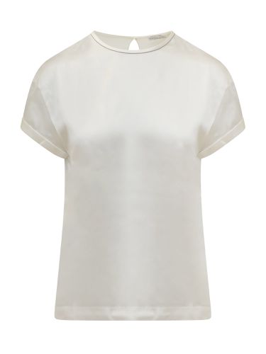 Stretch Silk T-shirt - Brunello Cucinelli - Modalova