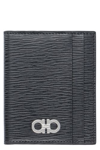 Gancini Leather Card Holder - Ferragamo - Modalova