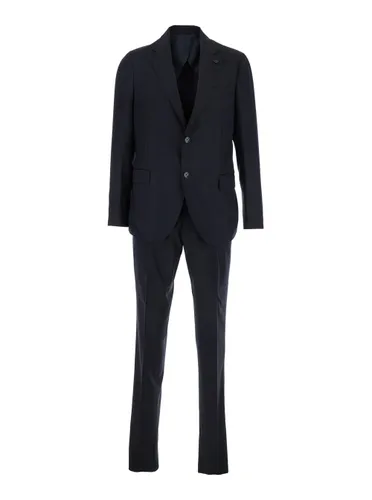 Single-breasted Suit With Classic Revers In Flanel Man - Lardini - Modalova