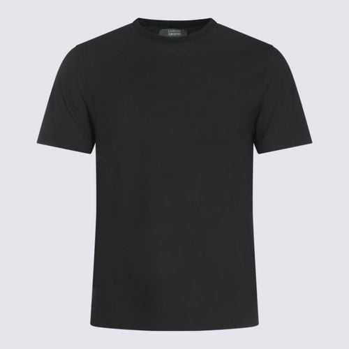 Zanone Black Cotton T-shirt - Zanone - Modalova