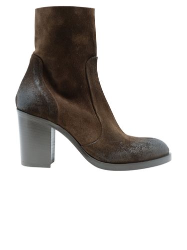 Suede Leather Ankle Boots - Elena Iachi - Modalova