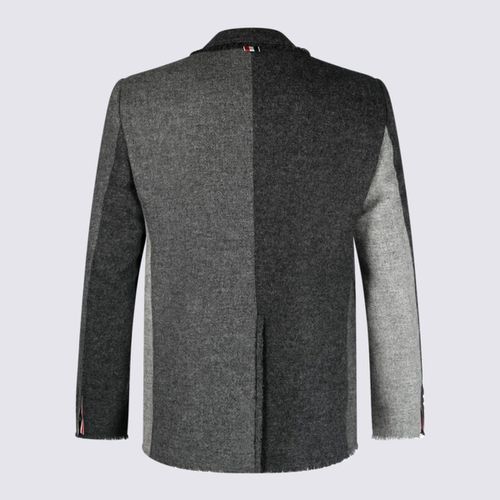 Light And Dark Grey Wool Blazer - Thom Browne - Modalova