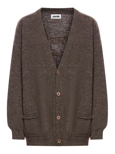 Grampa Wool Cardigan With Logo - Magliano - Modalova