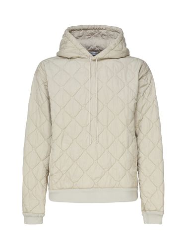 Quilted Sweatshirt With Hood And Drawstring - Burberry - Modalova