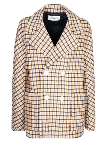 Lanvin Check Double-breasted Blazer - Lanvin - Modalova