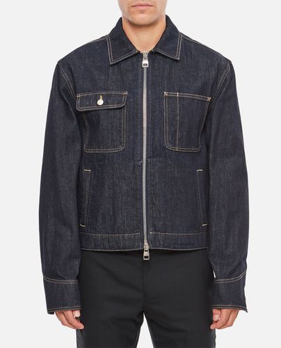 Zip Up Denim Jacket - Alexander McQueen - Modalova