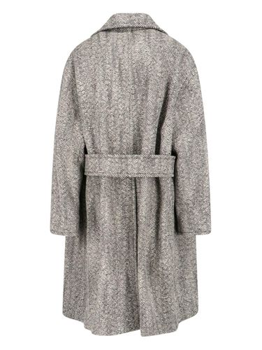 Bottega Veneta Chevron Pattern Coat - Bottega Veneta - Modalova