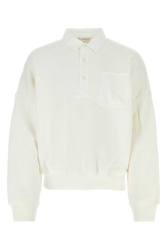 White Stretch Cotton Dente Polo Shirt - The Row - Modalova