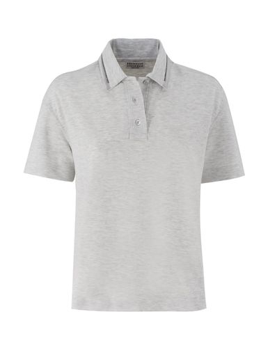 Cotton Polo Shirt - Brunello Cucinelli - Modalova