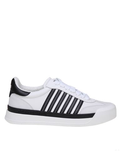 New Jersey Sneakers In White/ Leather - Dsquared2 - Modalova