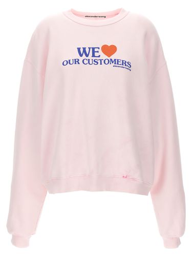 We Love Our Customers Sweatshirt - Alexander Wang - Modalova