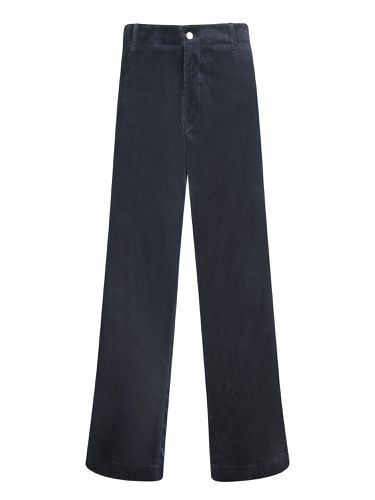 Wide-leg Corduroy Trousers - Emporio Armani - Modalova