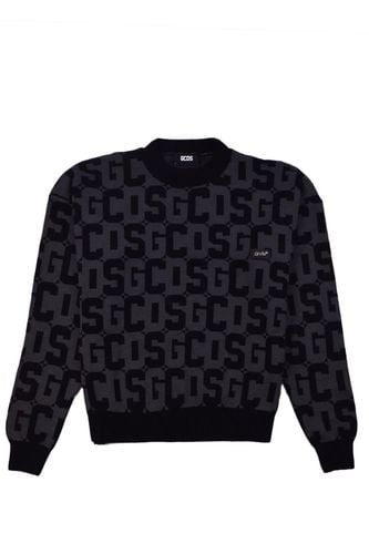 Monogram Intarsia-knitted Crewneck Jumper - GCDS - Modalova