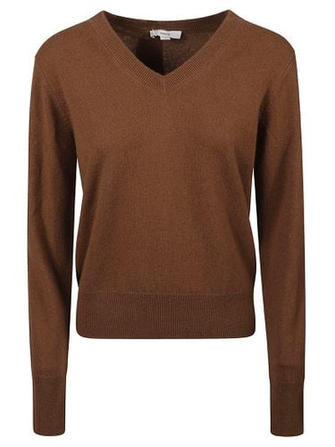 Vince V-neck Rib Trim Knit Sweater - Vince - Modalova