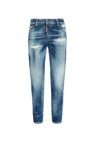 Logo-patch Distressed Jeans - Dsquared2 - Modalova