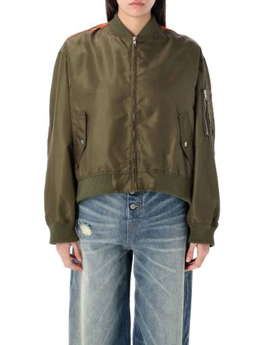 Bomber Jacket In Green Polyamide - MM6 Maison Margiela - Modalova