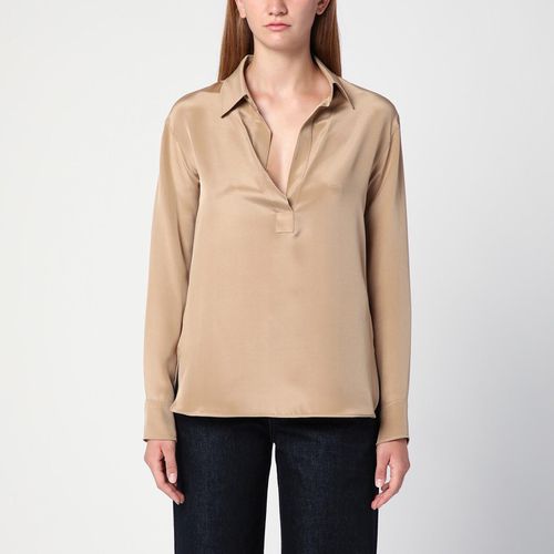 Beige Silk Crepe De Chine Shirt - Max Mara - Modalova