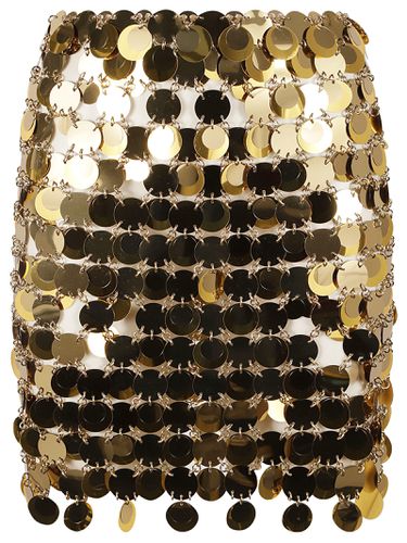 Mini Skirt With Mirror Effect Discs - Paco Rabanne - Modalova