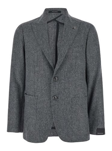 Montecarlo Single-breasted Jacket In Wool Blend Man - Tagliatore - Modalova