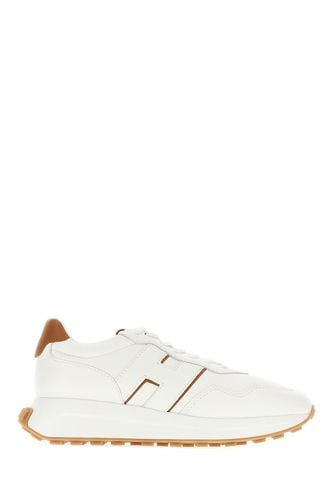 Hogan White Leather H601 Sneakers - Hogan - Modalova