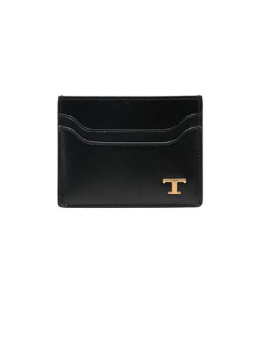 Tod's Card Holder In Black Leather - Tod's - Modalova