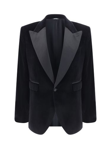 Dolce & Gabbana Black Velvet Blazer - Dolce & Gabbana - Modalova