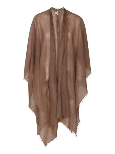 Fringed Overall Long Cape - Mirror in the Sky - Modalova