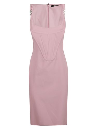 Versace Back Zip Sleeveless Dress - Versace - Modalova