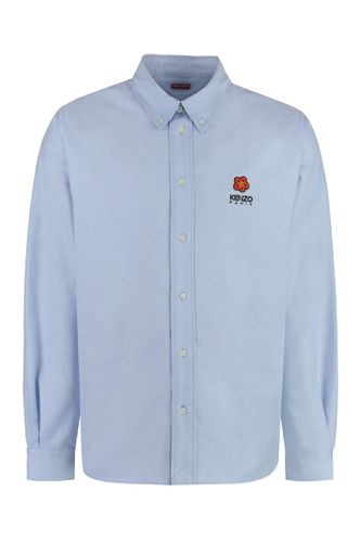 Button-down Collar Cotton Shirt - Kenzo - Modalova