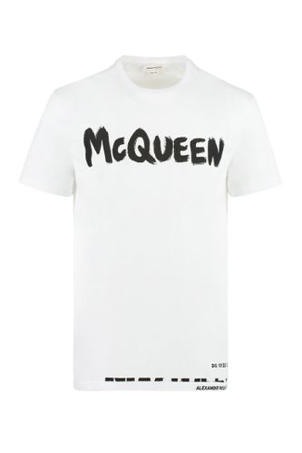 Cotton Crew-neck T-shirt - Alexander McQueen - Modalova