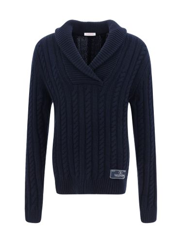 Valentino Cable Knit Sweater - Valentino - Modalova