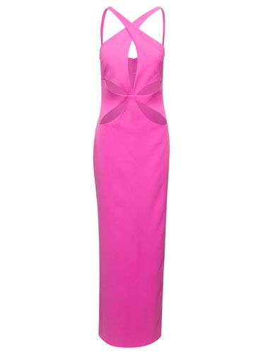 Halterneck Petal Cutout Dress In Tech Fabric Woman - Monot - Modalova