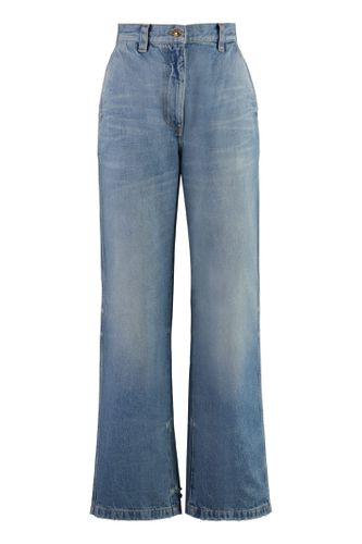 Palm Angels Light Blue Cotton Jeans - Palm Angels - Modalova