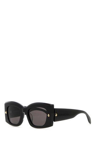 Black Acetate Sunglasses - Alexander McQueen - Modalova