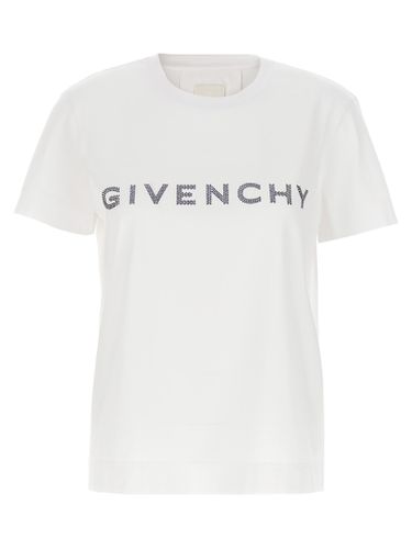 Givenchy Rhinestone Logo T-shirt - Givenchy - Modalova