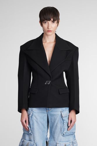 The Attico Blazer In Black Wool - The Attico - Modalova