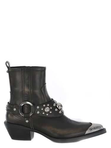 Texan Boots Pinko Made Of Leather - Pinko - Modalova