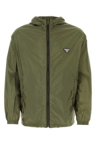 Olive Green Re-nylon Windbreaker - Prada - Modalova