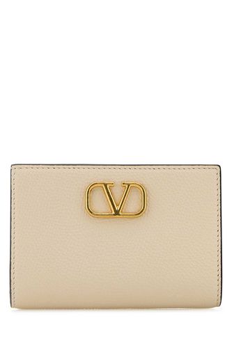 Ivory Leather Vlogo Wallet - Valentino Garavani - Modalova