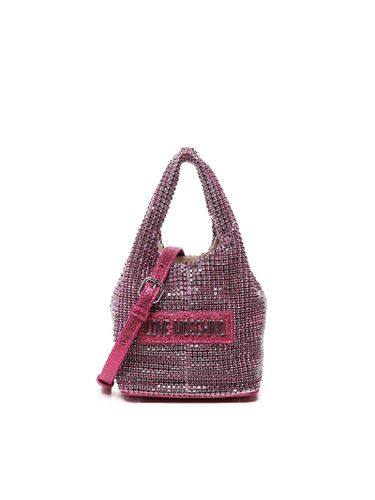 Love Moschino Stone Strass Mini Bag - Love Moschino - Modalova