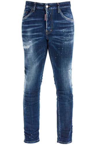 Jeans Skater Slim Fit Blu Navy Made In Italy - Dsquared2 - Modalova