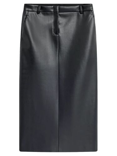 Eco-leather Longuette Skirt - SEMICOUTURE - Modalova