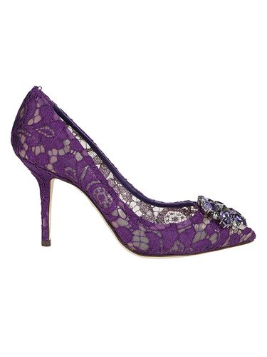 Taormina Lace Embellished Pumps - Dolce & Gabbana - Modalova