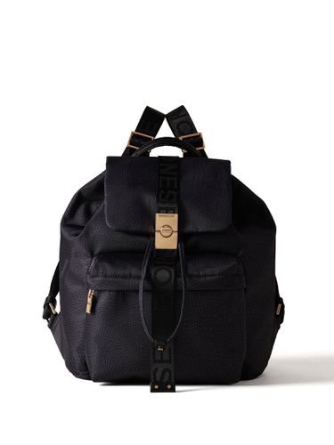 Backpack In Op Fabric Black Medium - Borbonese - Modalova