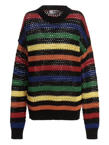MSGM Multicolor Striped Sweater - MSGM - Modalova