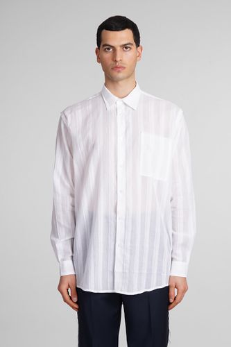Paura Erzin Shirt In White Cotton - Paura - Modalova