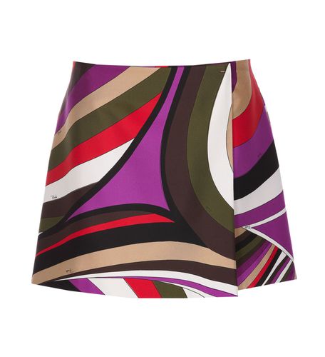Pucci Marmo Print Silk Skirt - Pucci - Modalova