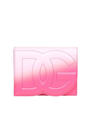 Crossbody Bag In Leather With Logo Color Degrade - Dolce & Gabbana - Modalova
