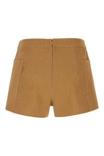 Max Mara Camel Cotton Shorts - Max Mara - Modalova