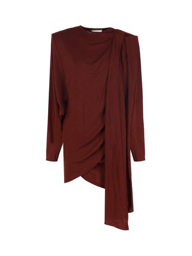 Draped Asymmetric Dress - Saint Laurent - Modalova